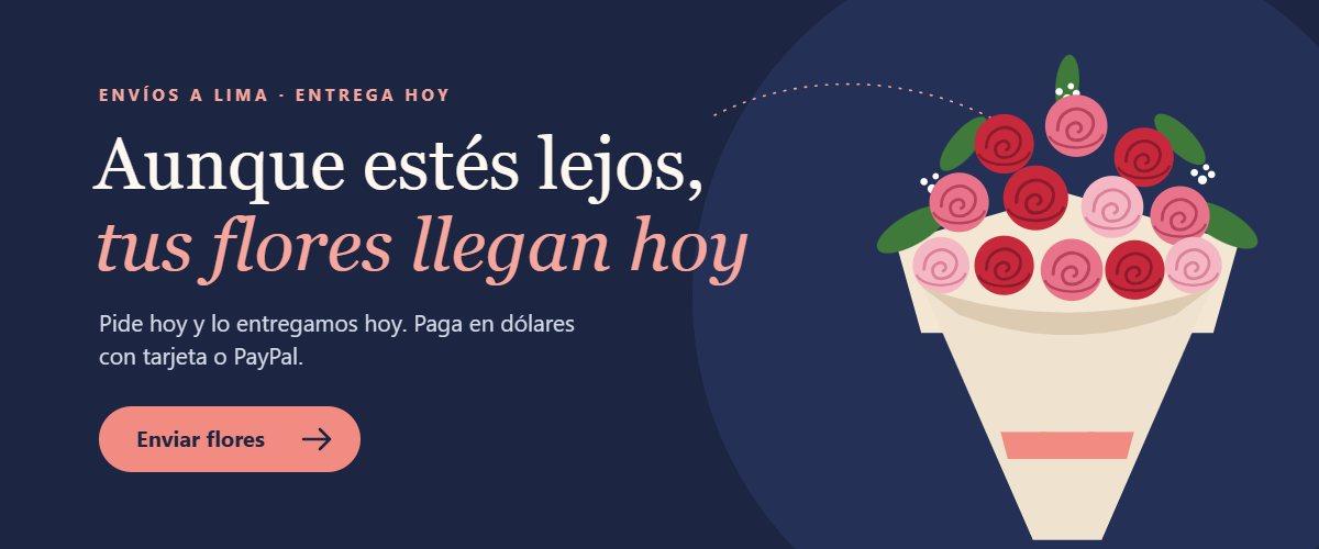 Enviar flores a Lima, Perú, con entrega hoy