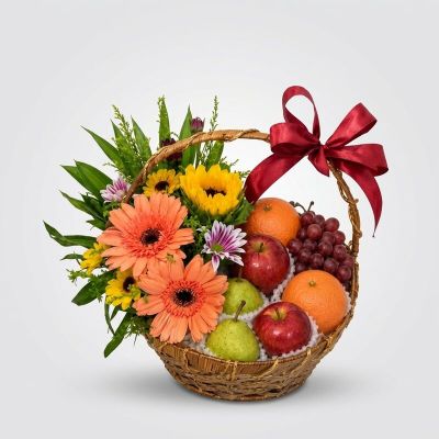 Canasta de Flores y Frutas - Frutero