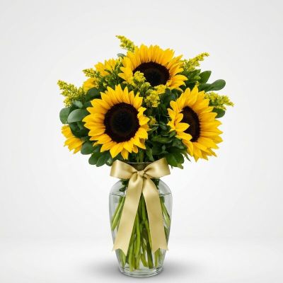 Florero de Girasoles - Brillo