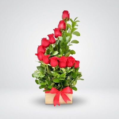 Ramo de Rosas en Espiral