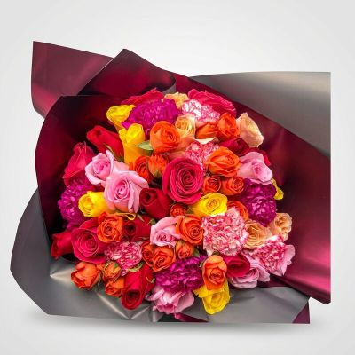 Ramo de Rosas y claveles | Flores a Domicilio en Latinoamérica