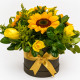 CAJA DE FLORES AMARILLAS 