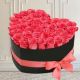 caja en forma de corazon con 24 rosas y envio a domicilio