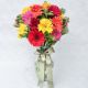Florero de Gerberas-Arcoiris