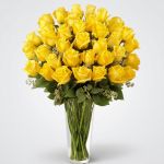 FLORERO DE ROSAS AMARILLAS X 36 A DOMICILIO 