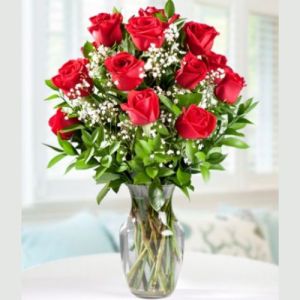 Florero de Rosas  Rojas 